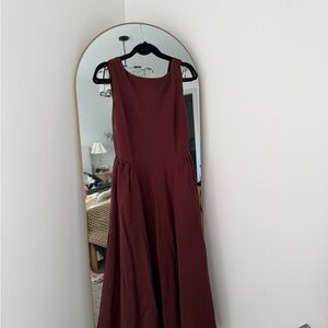 Dynamite Sleeveless Maxi Dress in brown